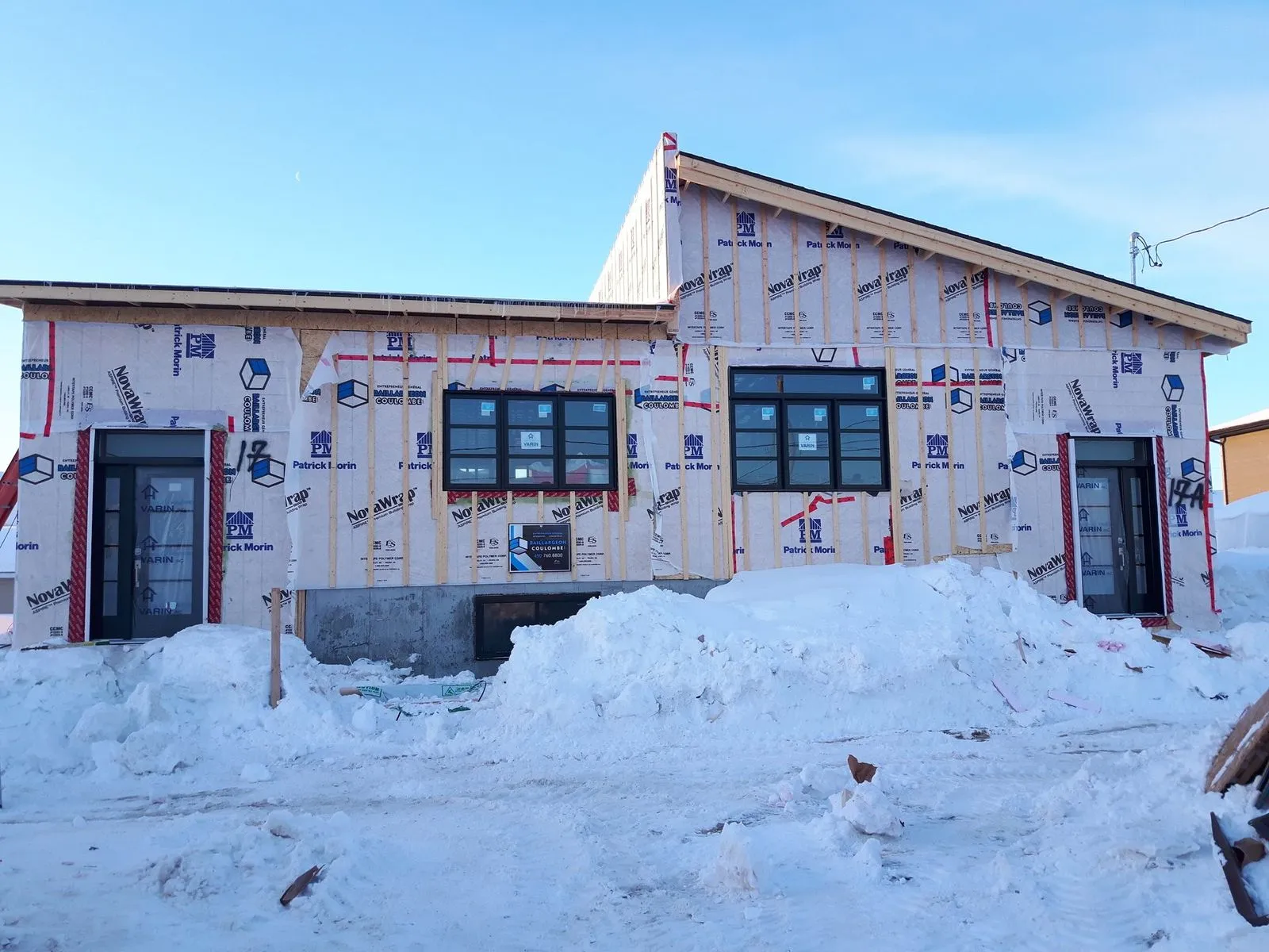 Phase d'enveloppe en chantier